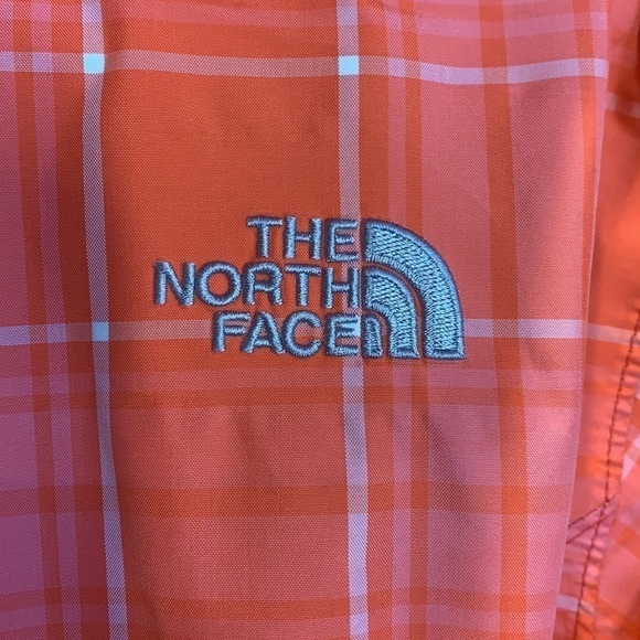 The North Face Resolve Plaid Hyvent Rain Jacket Orange, Size: Small - Picture 13 of 17